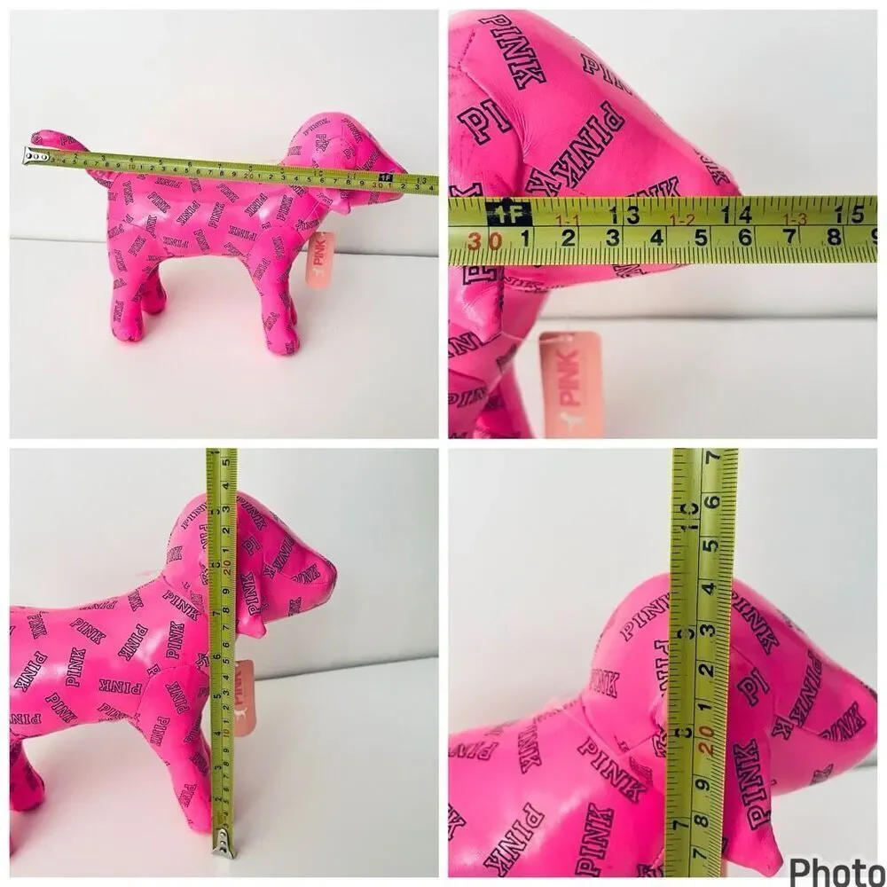 NWT Vintage RARE! Victoria's Secret PINK Jumbo Huge Giant 14” Pink Signature DOG